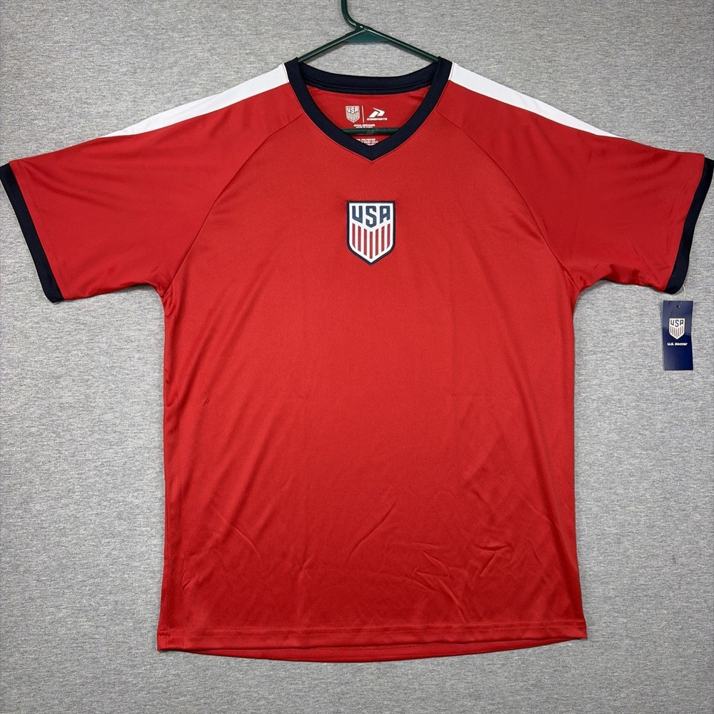 NWT Men's Red Team USA Soccer Jersey IconSports World Cup - Size M Medium